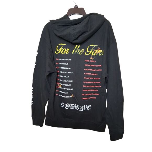 Rod Wave For The Fans Love Is War Tour Concert Merch Drawstring Hoodie Medium - Picture 2 of 7